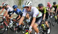 Mads Pedersen på cykel på første etape af Tour de France 2020